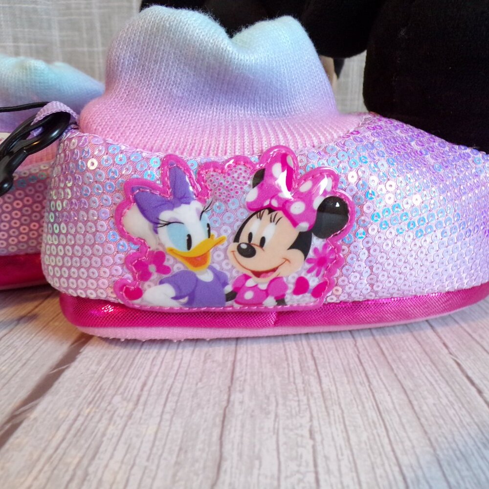 Disney Junior Minnie Mouse Toddler Girls' Character Slippers, Size 9/10 - Picture 6 of 6